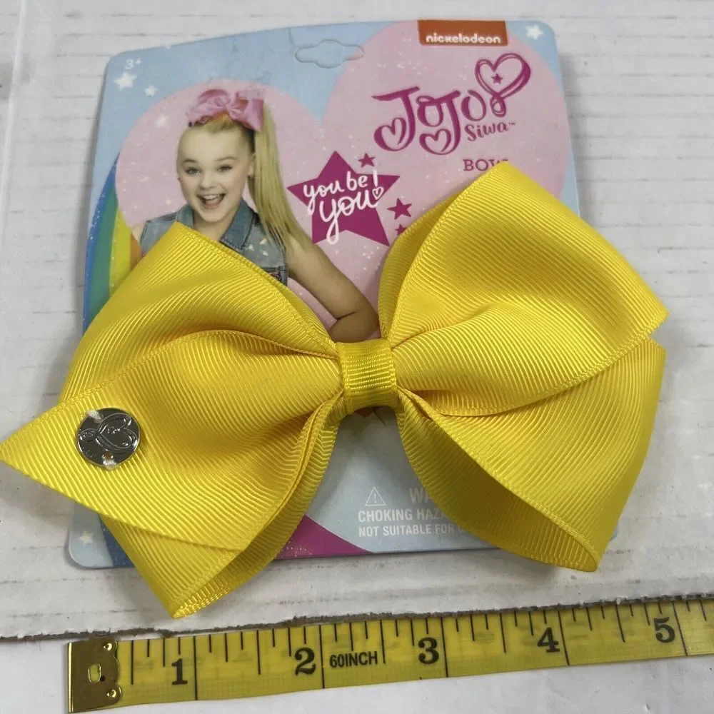 Nickelodeon JoJo Siwa Girls Signature Collection Basic Hair Bow Clip Yellow